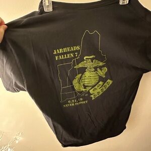 Idk what brand but a military tee shirt I think??
